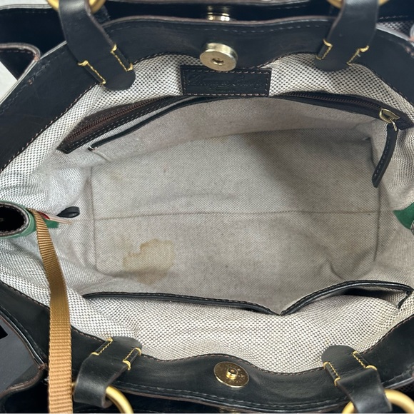 Dooney & Bourke Florentine Large Zip Barlow Leather Shoulder Handbag Black - Picture 16 of 16